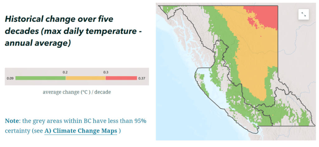 A tool for understanding climate change impacts on British Columbia ...