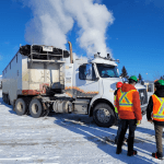 4-week trial evaluating the performance of an SAE level 2 single autonomous class 8 truck post fo april 1